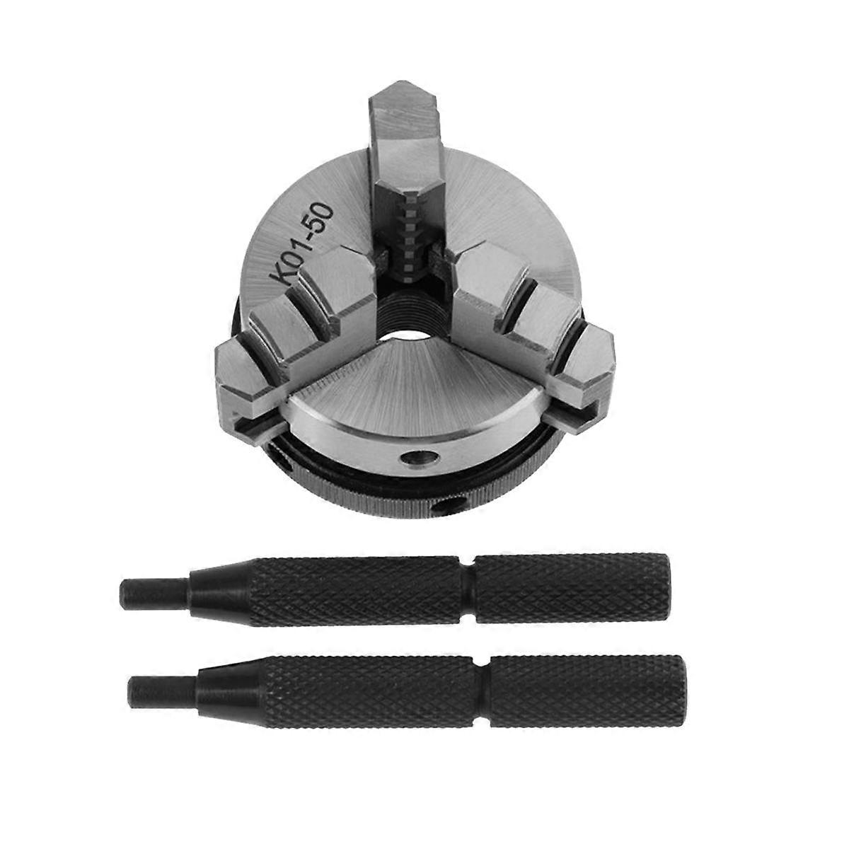 Lathe Chuck K01 50 Self-Centering Mini Lathe Chuck 3 Jaw Wood Lathe Tool