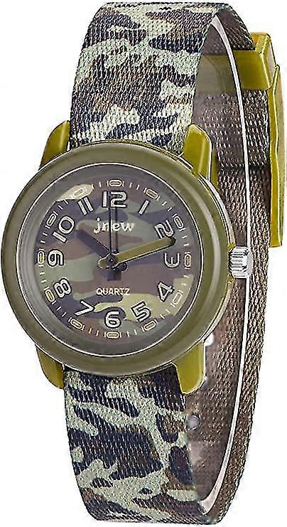 Barnklocka Pojkar Flickor Kvartsklockor för pojkar Flickor för barn 3-12 år Vattentät Barnklocka Pojkar Flickor Grön Camo