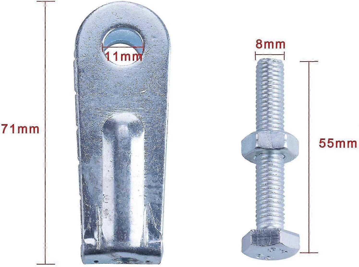 thumbnail image 2 of Stainless Steel Chain Adjusters For Yamaha Banshee 350 Warrior Raptor – Rear Carrier, 2Pc 2 of 5