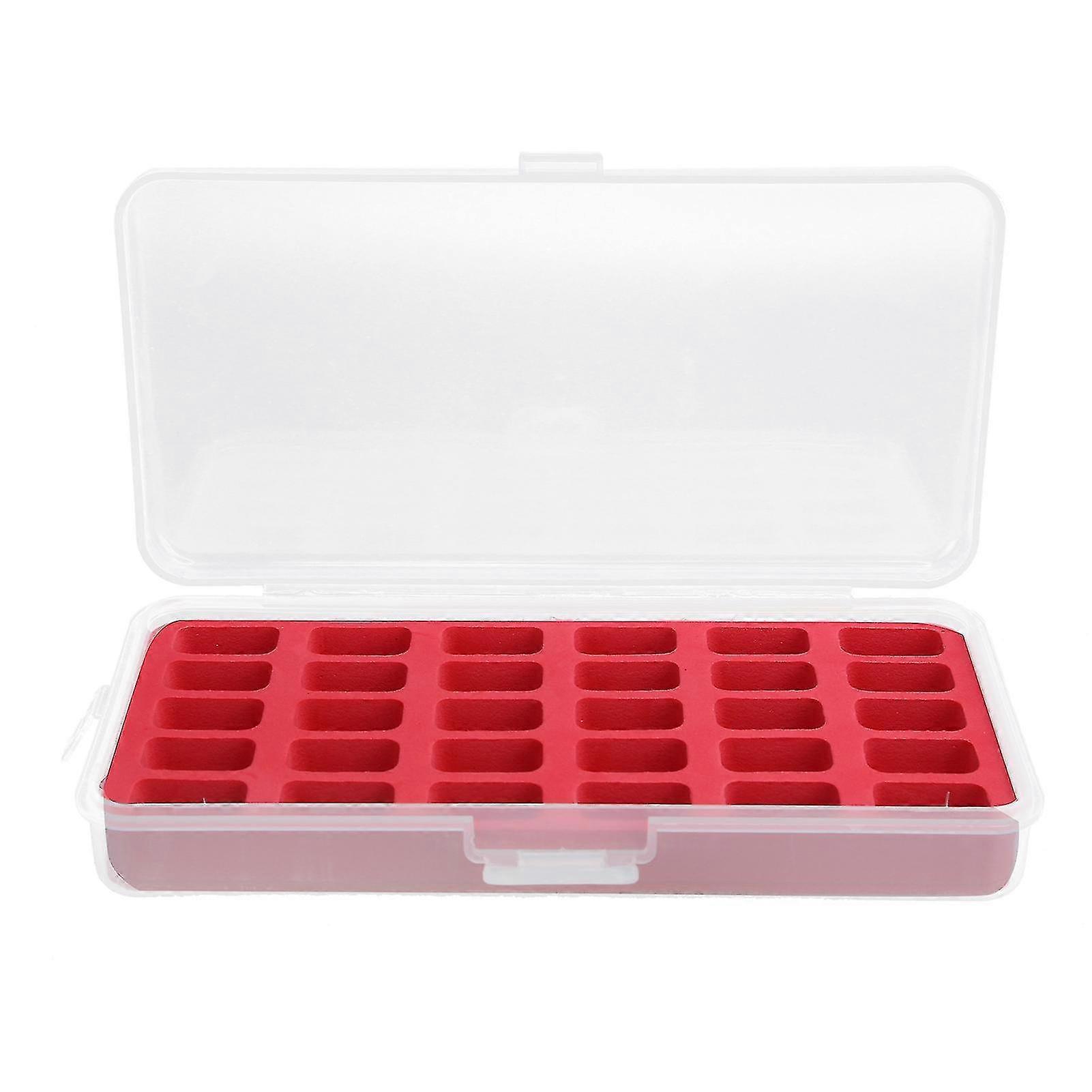 Plastic Sewing Craft Bobbins Spools Storage Box Organizer - 30 Grids