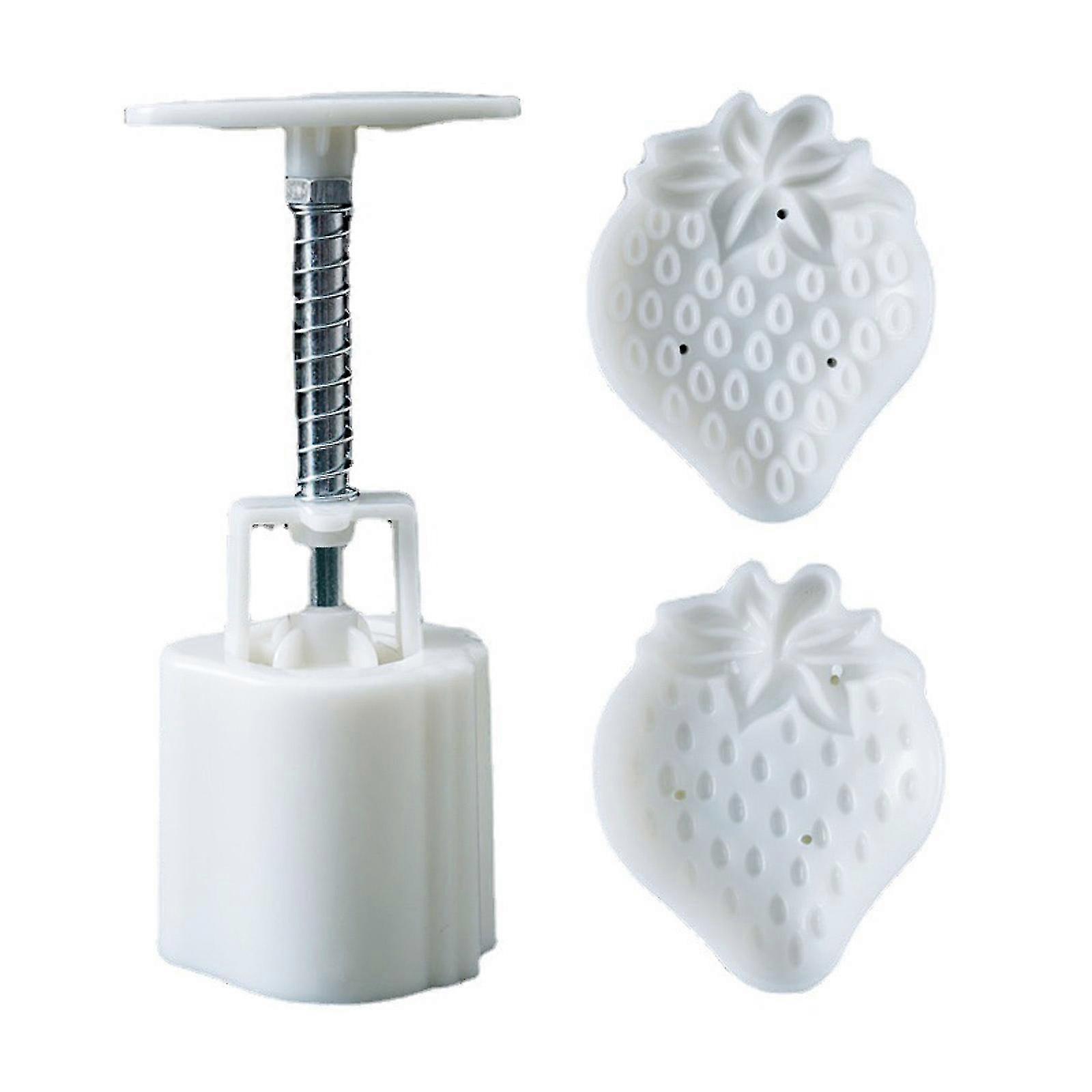 Plastic Material Mooncake Mold Cookie Moon Cake Mold Creativity Strawberry Shape PK