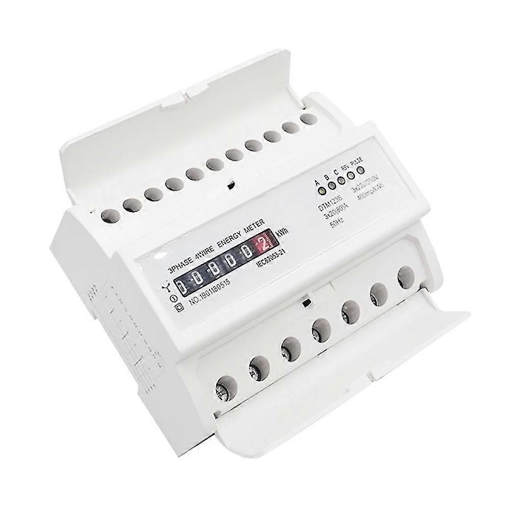 3 שלב 4 חוט מד אנרגיה 220/380v 20-80a מונה חשמל דיגיטלי צריכת אנרגיה קוט"ש מטר lcd