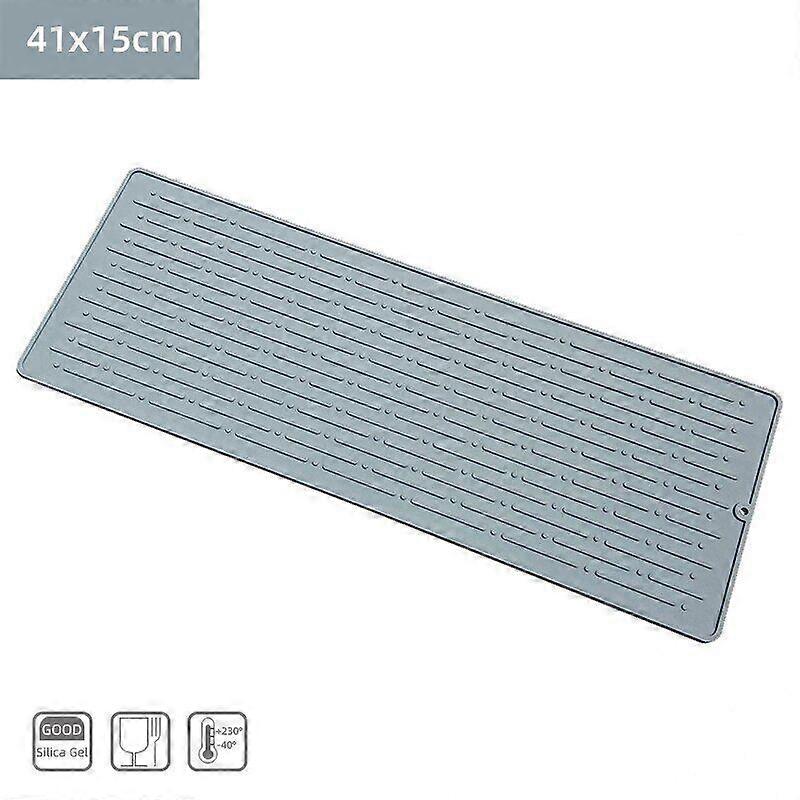 Kitchen Silicone Dish Drying Mat Heat Resistant Draining Tableware Durable