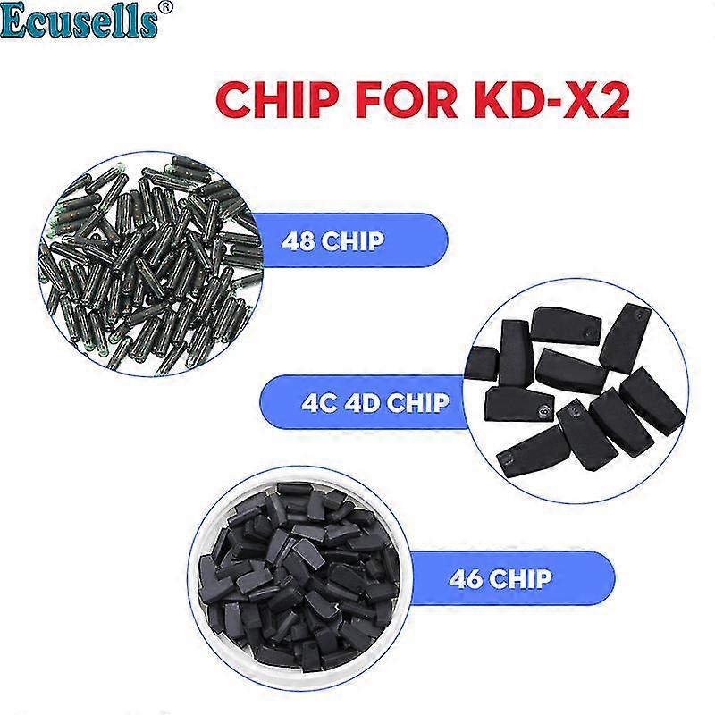 10pcs / lot Haute qualité Kd 4c 4d 46 et 48 Copy Clone Chip Transpondeur spécial pour Kd-x2 Kd X2 Key Programmer Cloner