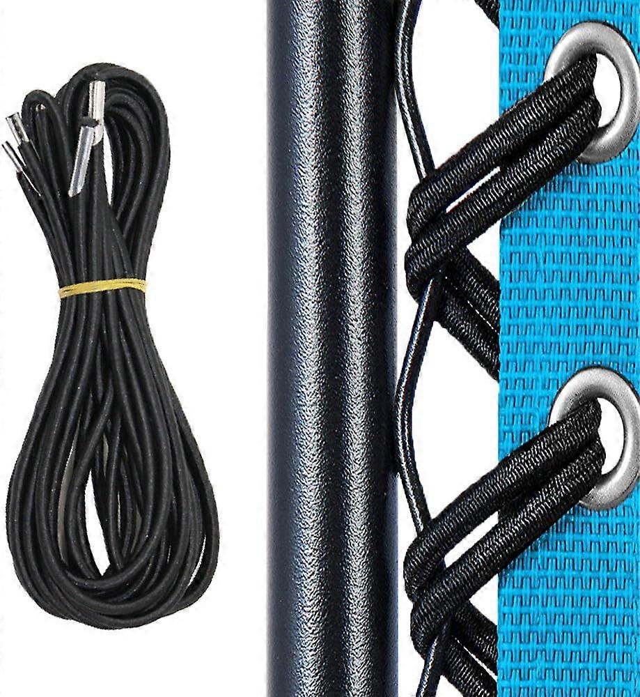 Replacement Cord for Zero Gravity Chair - 4 Pack Universal Elastic Cords Repair Tool Kit (Black)