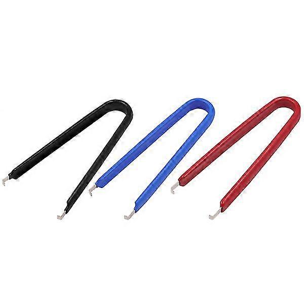 3pcs U-shape Chip Picker Electronic Component Catcher Pickup Clamp (mixed Color)