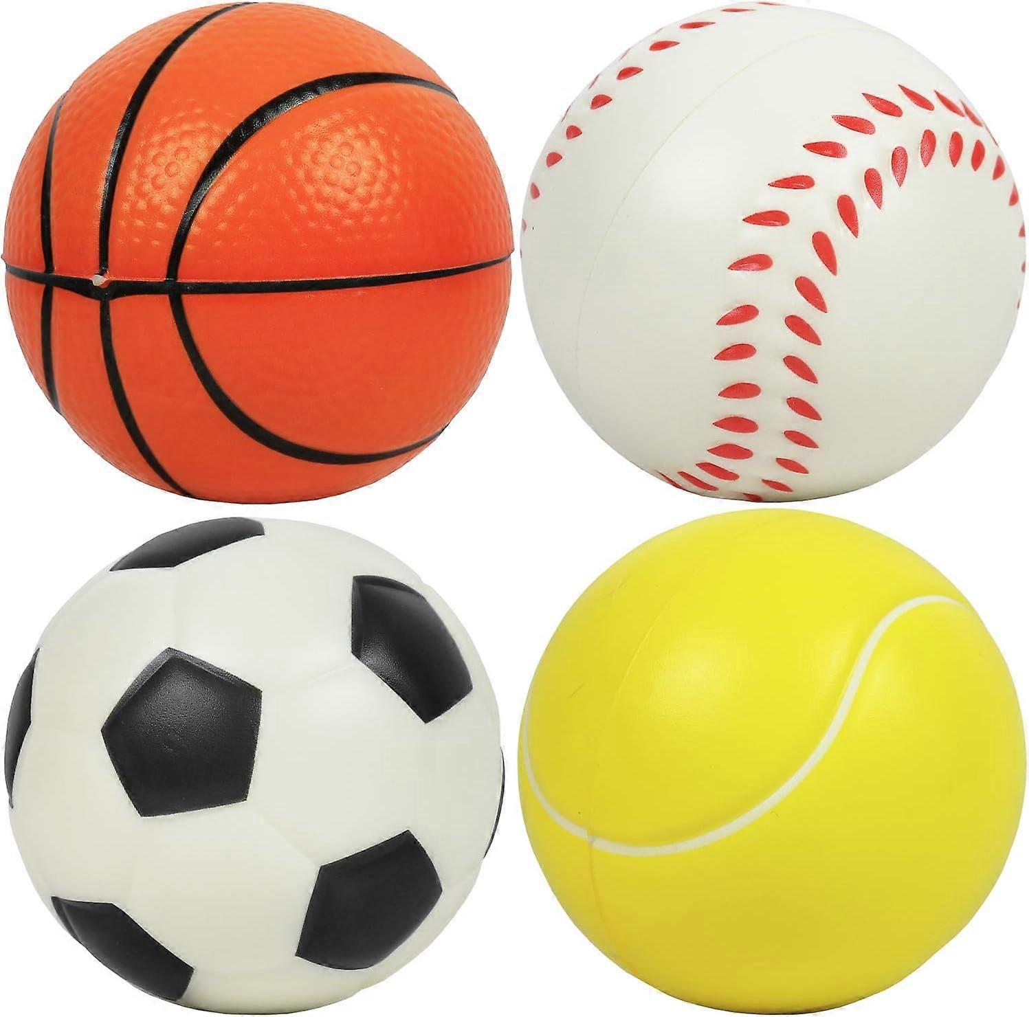 Squeeze Foam Sports Stress Balls - Μπάσκετ, Ποδόσφαιρο, Μπέιζμπολ, Τένις Ball - Stress Anxiety Relief