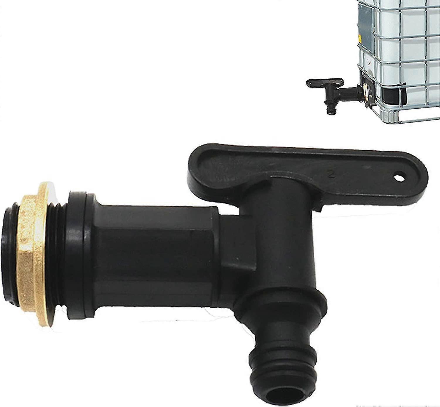 Rainwater Tank Fitting Ibc Adapter With Ibc Faucet Tank Adapter Ibc Tank Adapter Black 25.4mm