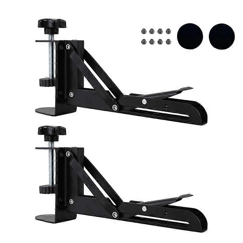 Durable Folding Shelf Brackets Stainless Steel Collapsible Brackets for Table