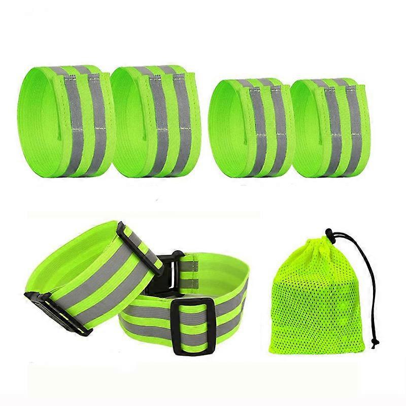 Reflective Band Running Visible Night Safety Gear for Arm Ankle Adjustable Elastic Safety Reflective Belt