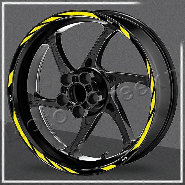 For Z100/900/800/750/650 Ninja 400 W800 Er6n ZX-6R Motorcycle Wheel Reflective Rim Stripe Decal Accessories Waterproof