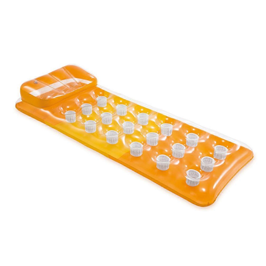 Orange Surfing Pool Float Inflatable Float Lounge Raft