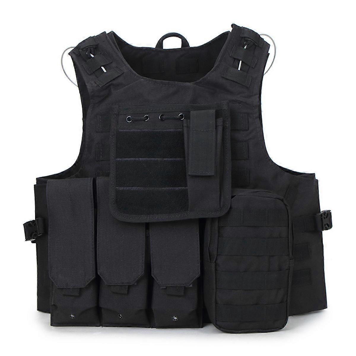 Waterproof Tactical Vest Outdoor Molle Hunting Vest Adjustable Modular Gear for Training Gaming