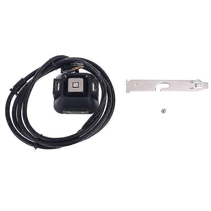 Multifunctional Usb 2.0 Computer Pc Switch External Power On/off Reset Button With Microphone Ports
