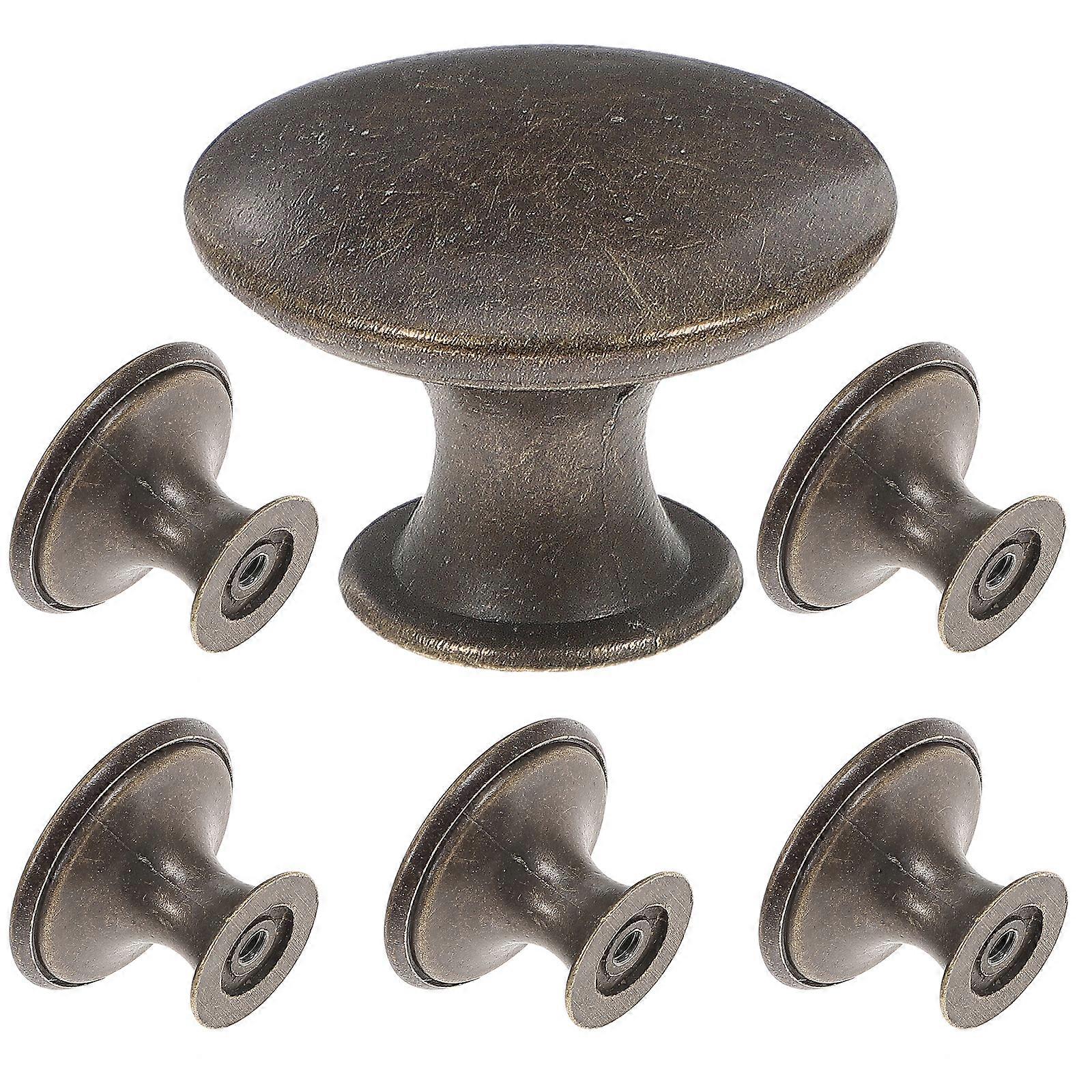6pcs Drawer Handle Single Hole Cabinet Pulls Wardrobe Cupboards Handle Knobs