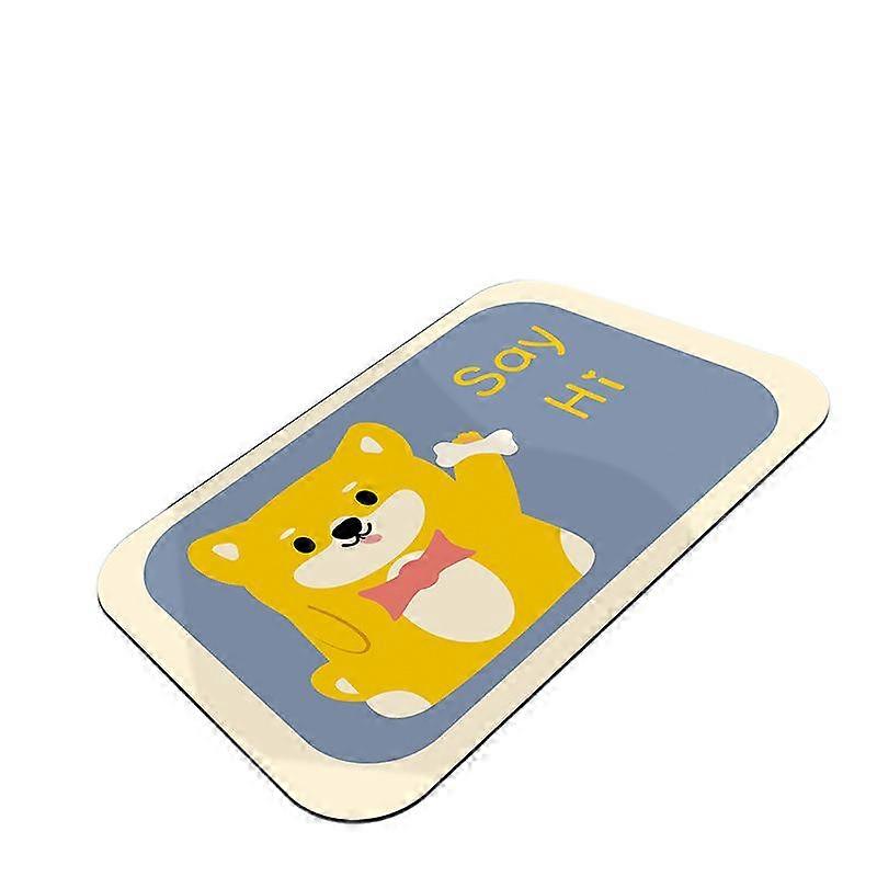 漫画の吸収性スーパーソフトシャワーマットバスルーム滑り止め洗濯機で洗える、出入り口/キッチン/バスルーム/ランドリールーム/寝室に適しています(DD500)45 * 70cm