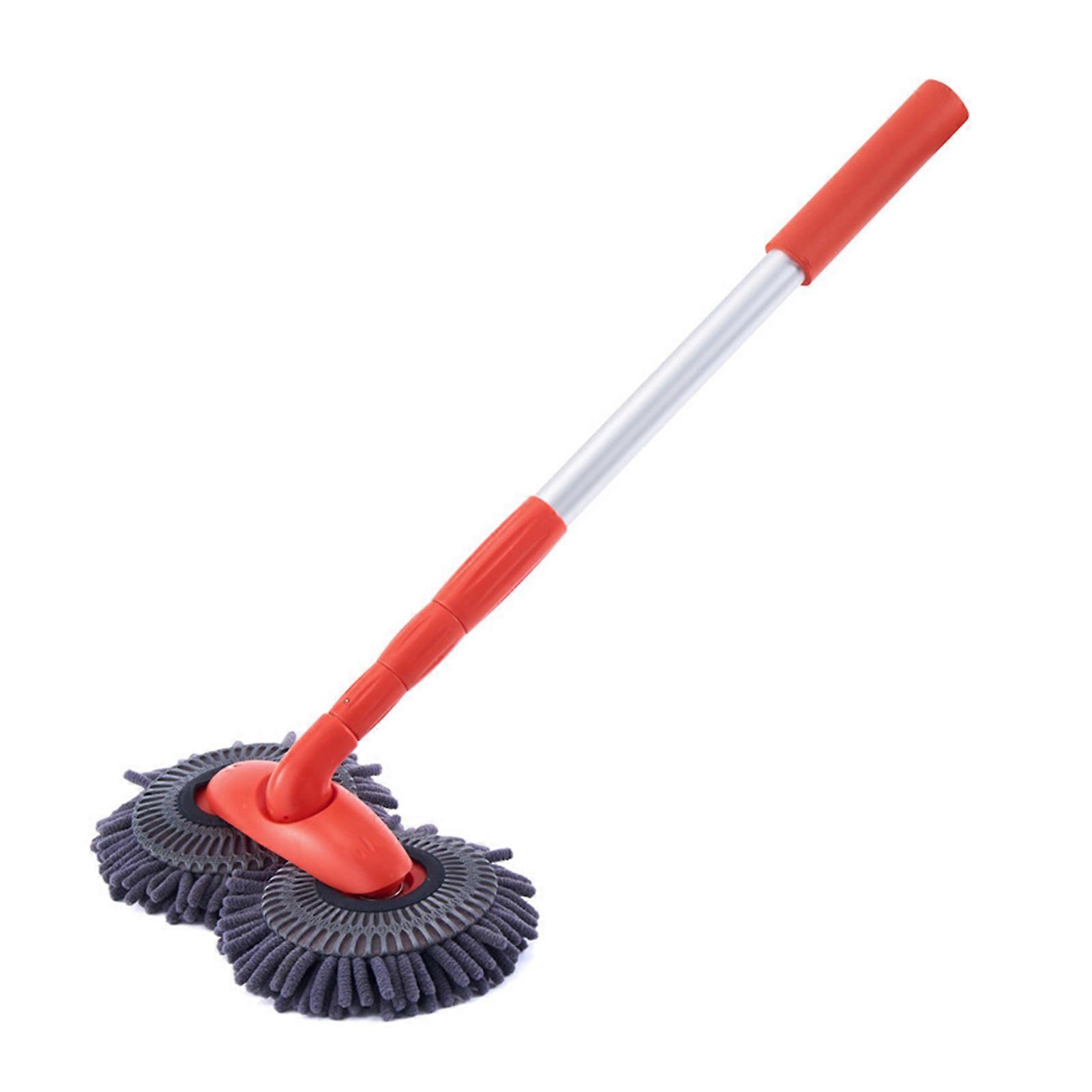 Car Wash Brush with Long Handle Reusable 180-Degree Rotating Windshield Window Microfiber Car Duster Cleaning Brush