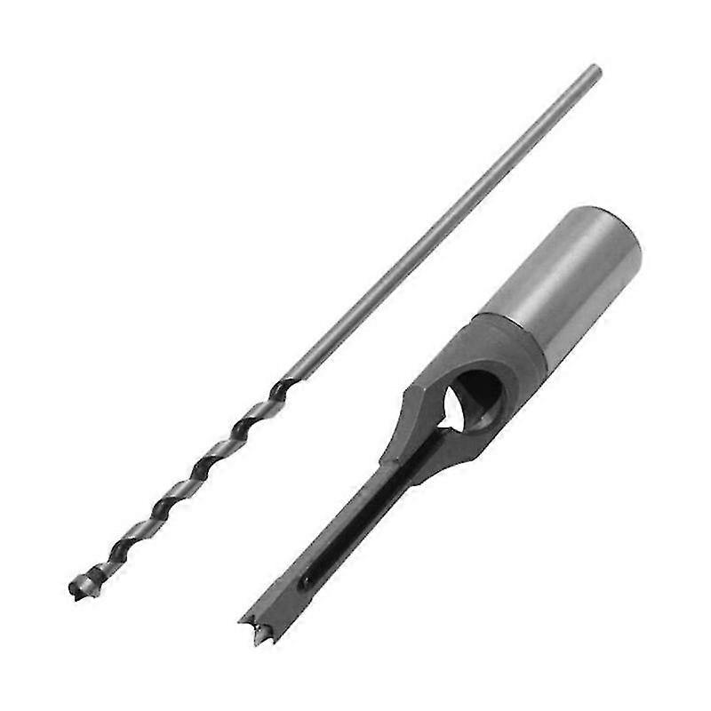 Woodworking Square Hole Drill Bits,mortise Chisel Hole Saw Drill Bit(1pc, Silver)