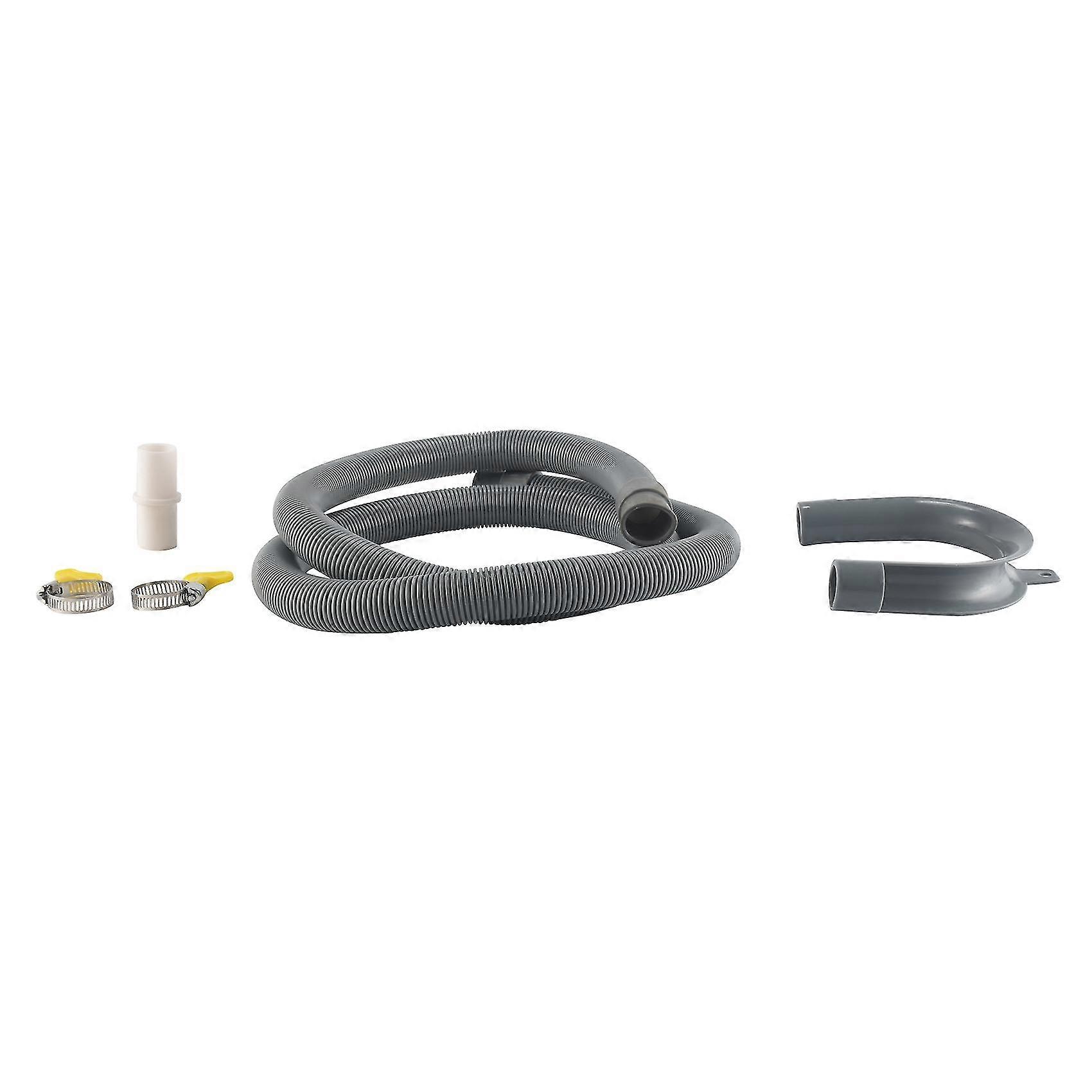 Drain Hose Extension Set Universal Washing Machine Hose 1.5m, Include Bracket Hose Connector And Ho