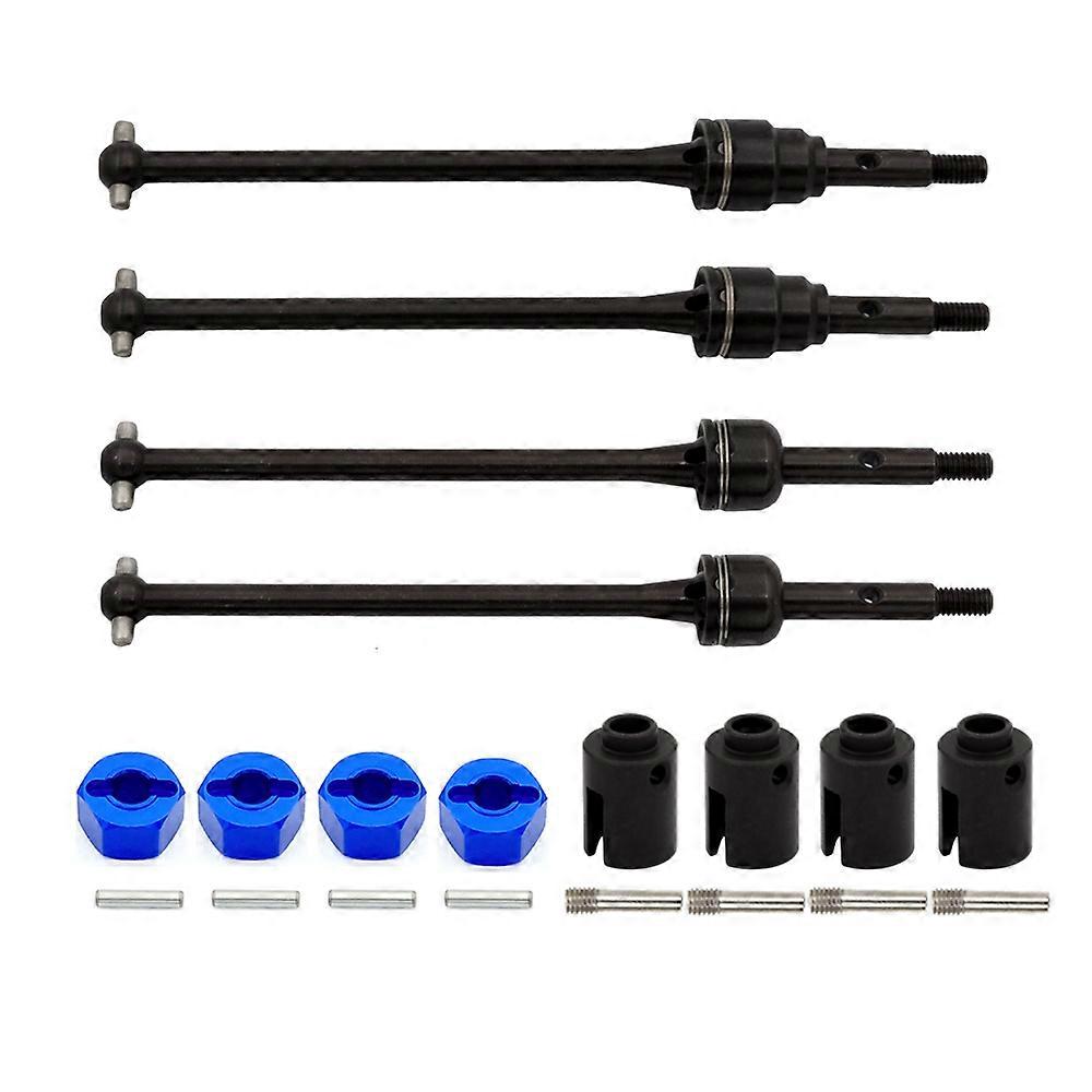 For 1/10 Traxxas Slash Rustler Stampede Hoss VXL 4X4 2WD RC Car Upgrades Parts 4PCS Steel Front & Rear Drive Shaft CVD