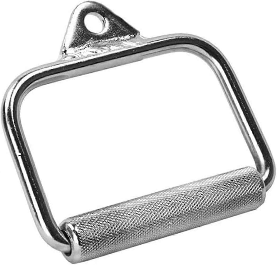 Fitness Handle Handle Cable Crossover Attachment For Bodybuilders Crossfit Weightlifting Exercise Multi Gym (Silver) (1Pcs)