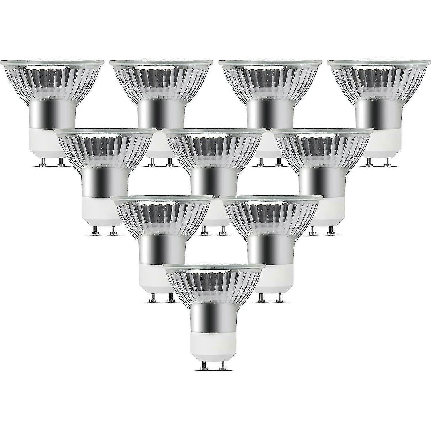 Gu10 할로겐 스포트라이트 전구, 디밍이 가능한 50w 웜 화이트 2800k, AC 220-240V 할로겐 반사체 고품질