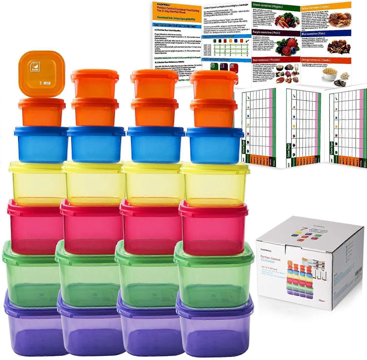 28 Piece21 Day Portion Control Container kit - 14 Pieces