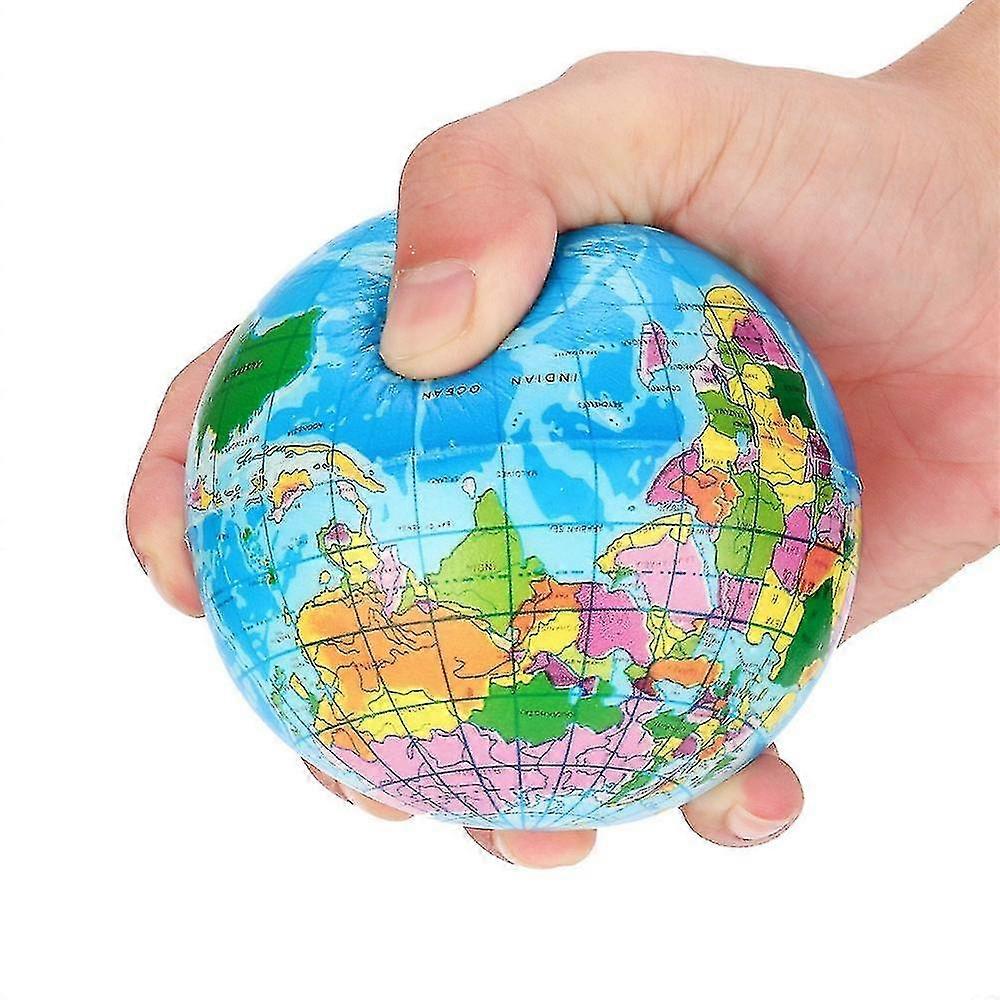 Anti Stress World Map Foam Ball Atlas Earth Globe Planet Squeeze Squishy Relief Toys For Children