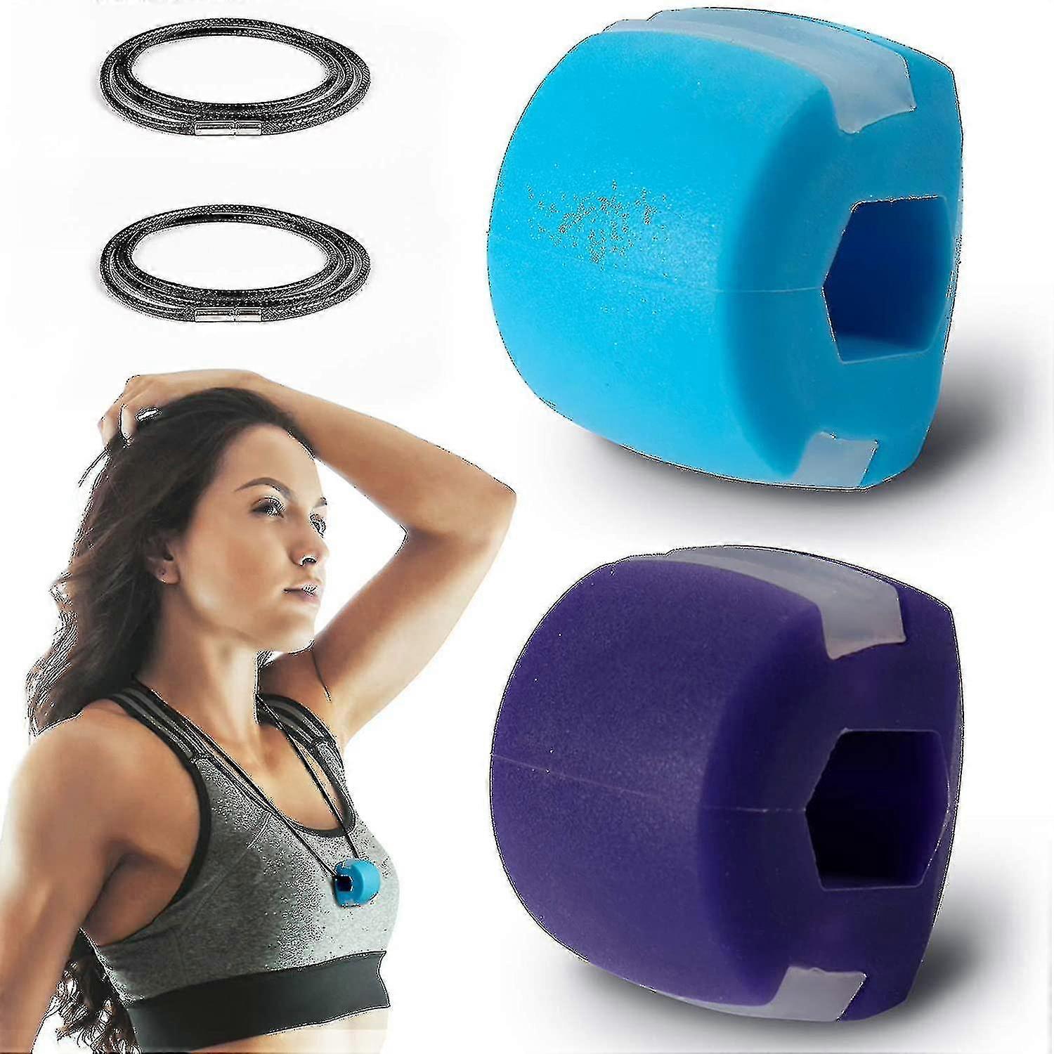 Jaw Exerciser, Jawline Exerciser, Jaw Exerciser For Men Women, 22 Lbs Face And Neck Exerciser For Beginners, Define Jawline, Slim And Tone Your Face