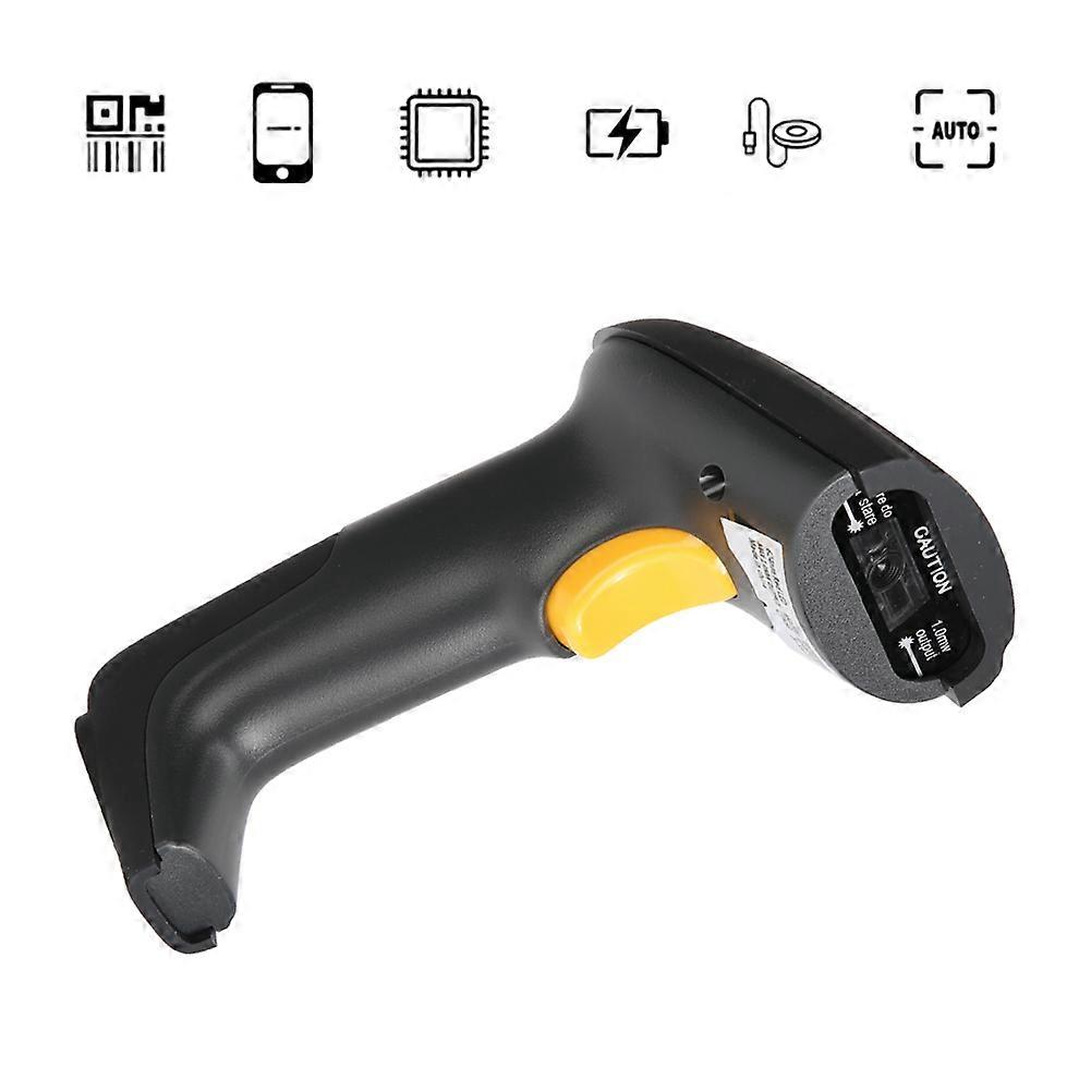 USB Wired 1D/2D/QR Code Scanner Black Yellow CMOS Sensor