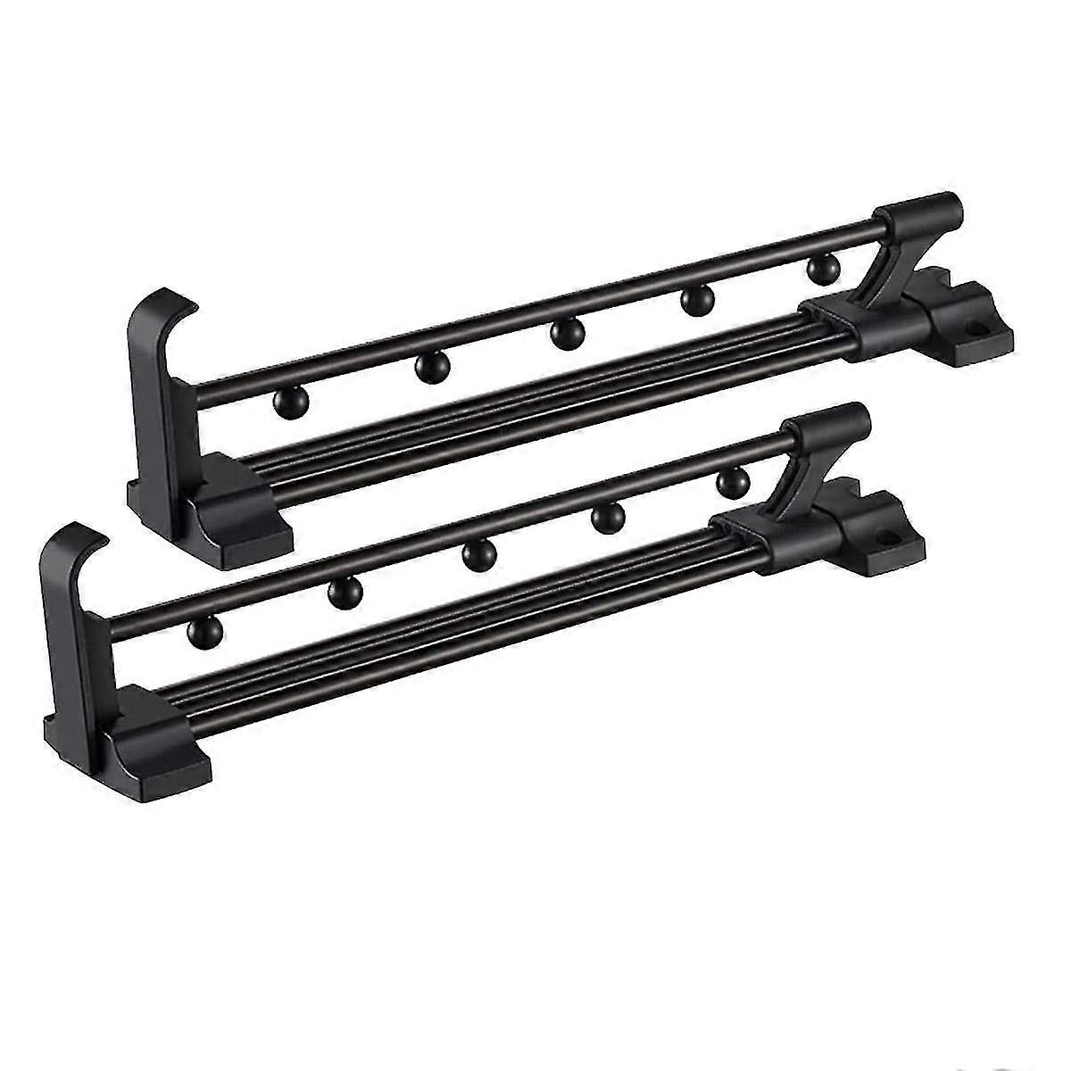 Pack Of 2 Extendable Clothes Rail For Pull-out Clothes Hanger Extendible For Adjustable Clothes Rai
