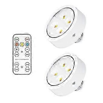 Battery Operated Light Bulbs With Remote, Battery Powered Led Puck Lights With E26 Screw In, Aa Battery WirelLight Bulb For Non Electric Wall Scon