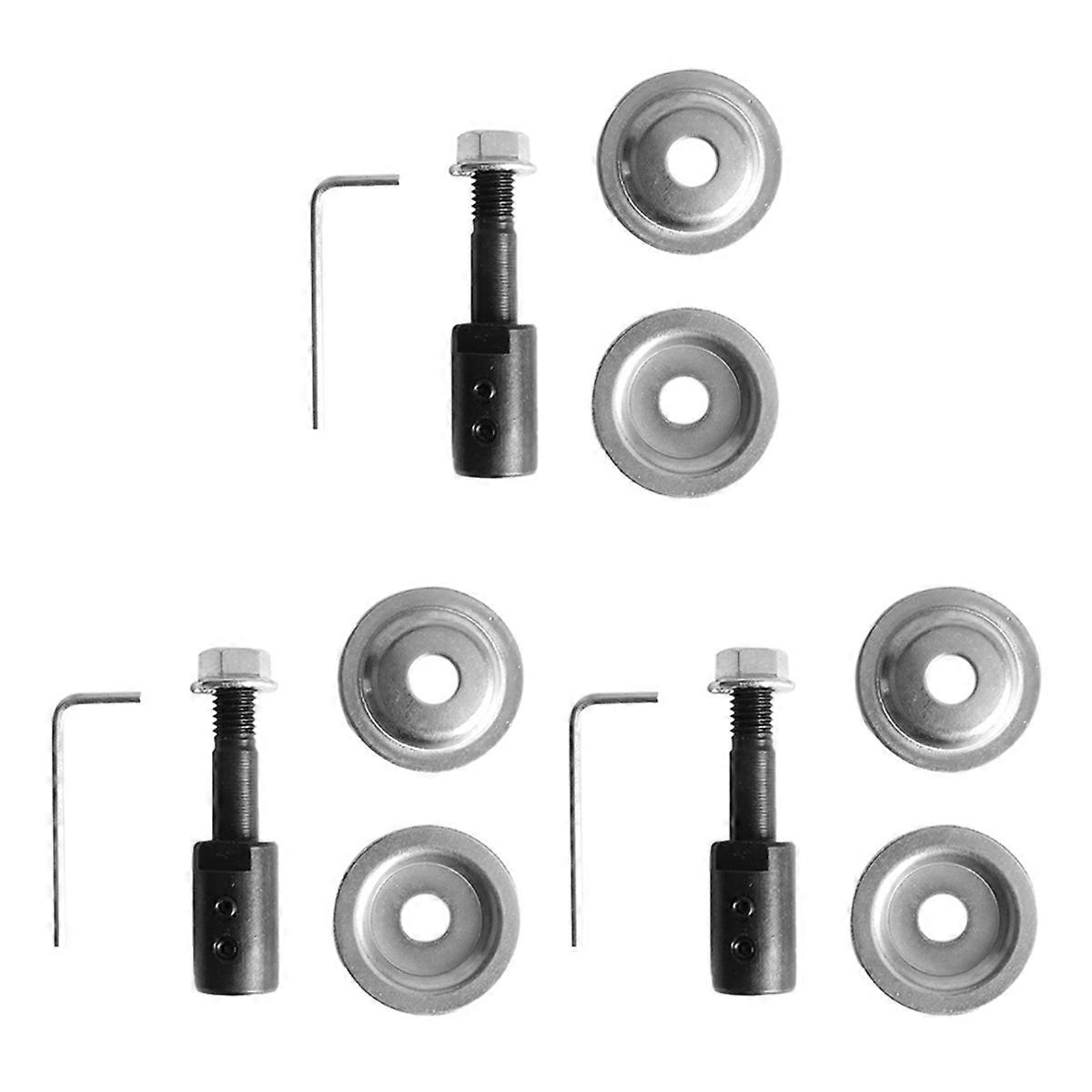 3 Sets of Grinding Wheel Connection Shaft for 775 Motor Polishing and Grinding Rods 10MM
