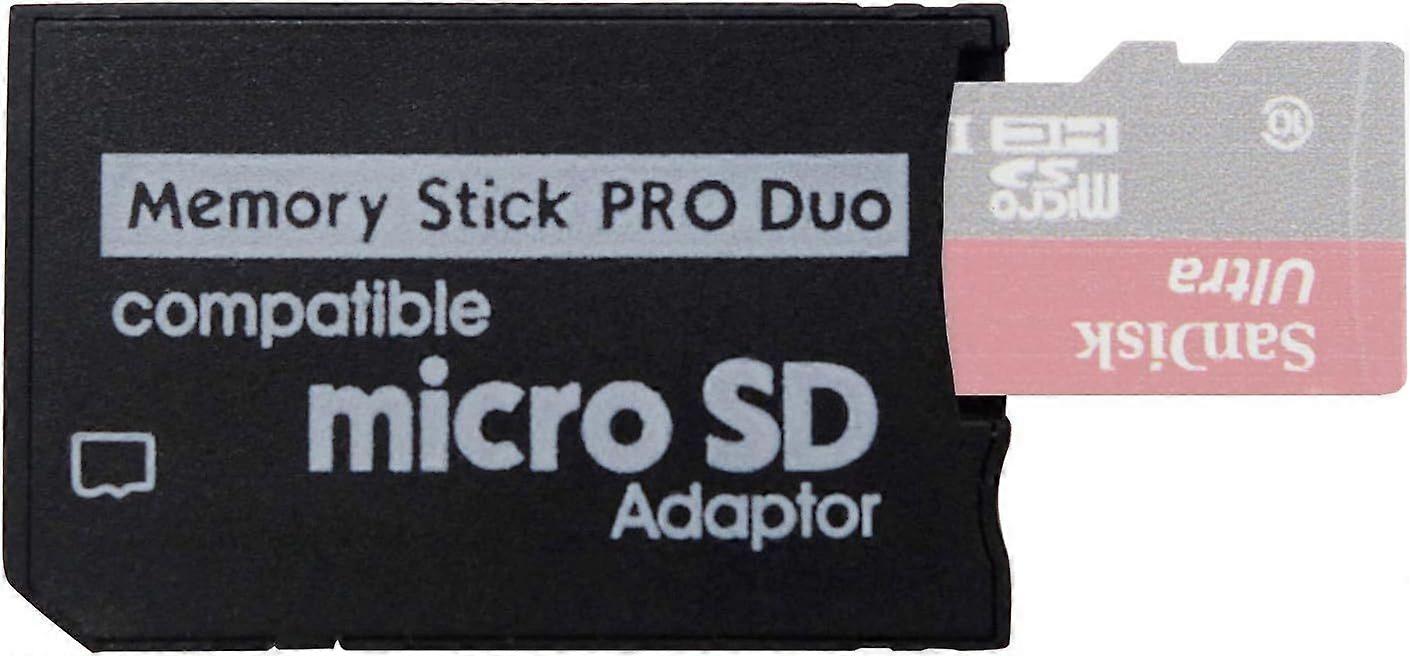 2 Pcs PSP Memory Stick Adapter, Funturbo Micro SD to Memory Stick PRO Duo MagicGate Card for Sony Playstation Portable, Camera, Handycam