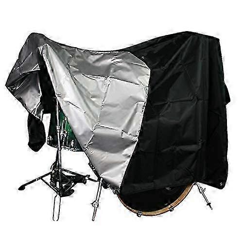 Drum Set Dust Cover XL - Premium Αδιάβροχο Κάλυμμα Τυμπάνου με Ασημένια Επίστρωση για Ηλεκτρικά και Ηλεκτρονικά Κιτ Τυμπάνων