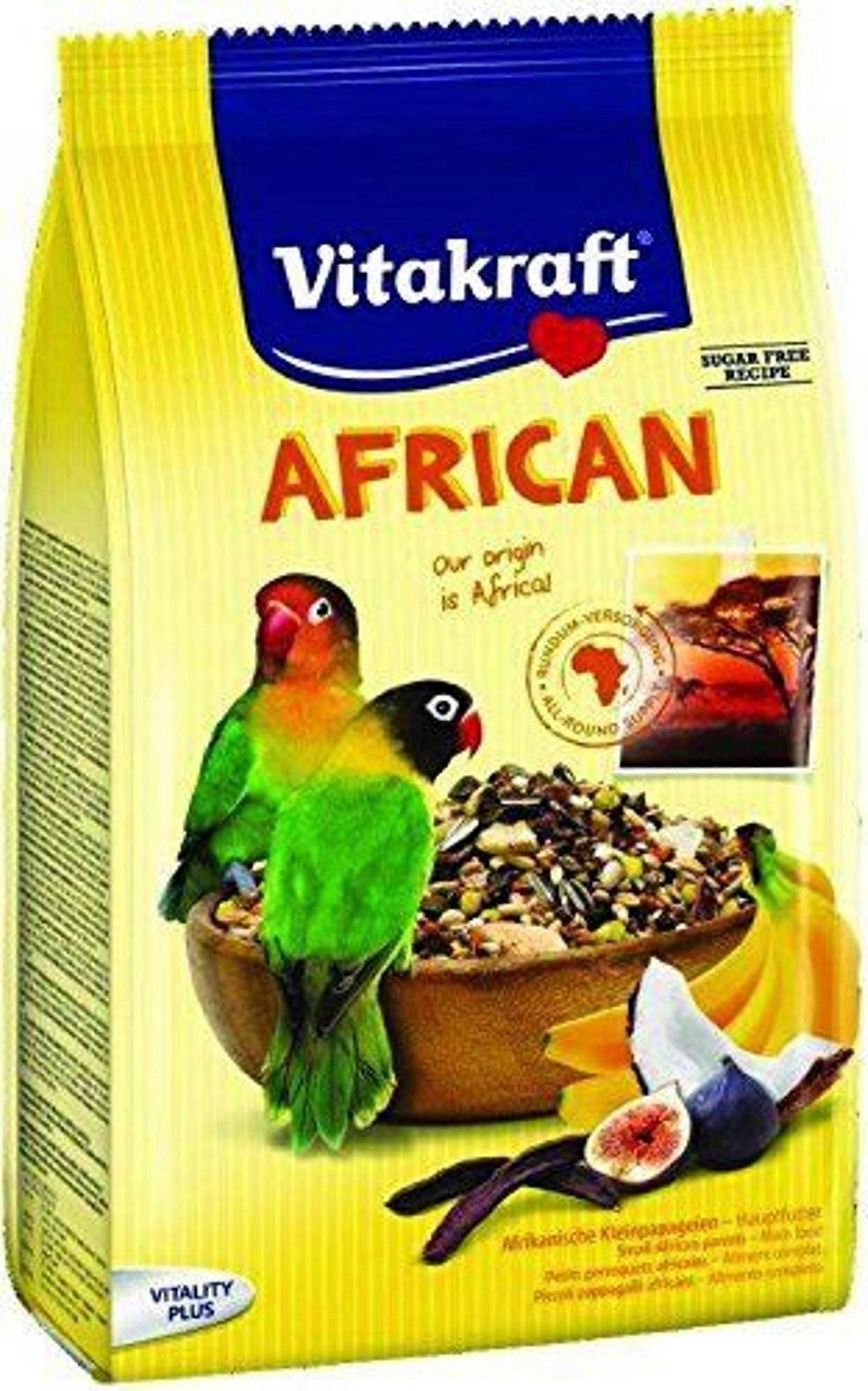 Vitakraft afrikansk papegøjefoder til små racer fuglefoder 750g