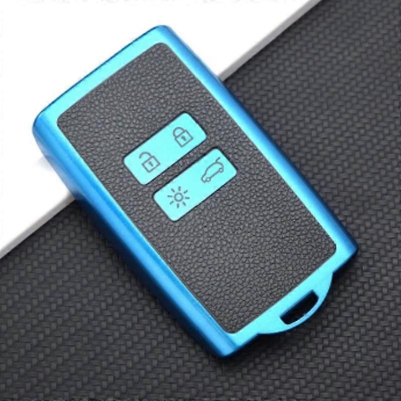 For Renault Captur Megane Talisman Espace Clio Zoe Koleos Scenic 4 Arkana Dacia Sandero Card TPU Leather Car Key Cover Case Fob