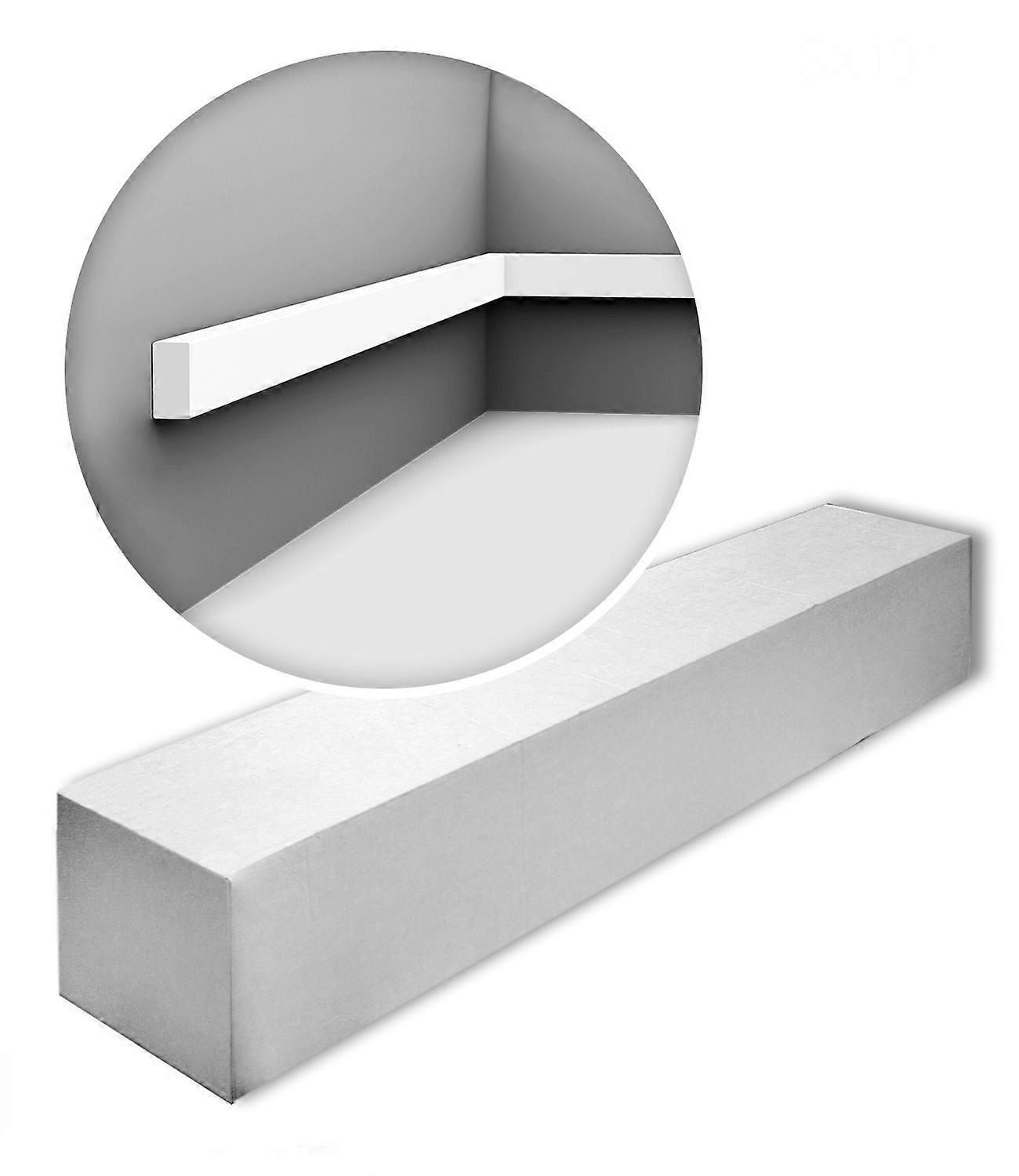 Orac Decor 10 x Skirting boards SX194-box-10 20 meter AXXENT Duropolymer® 200 cm white pre-primed multi purpose