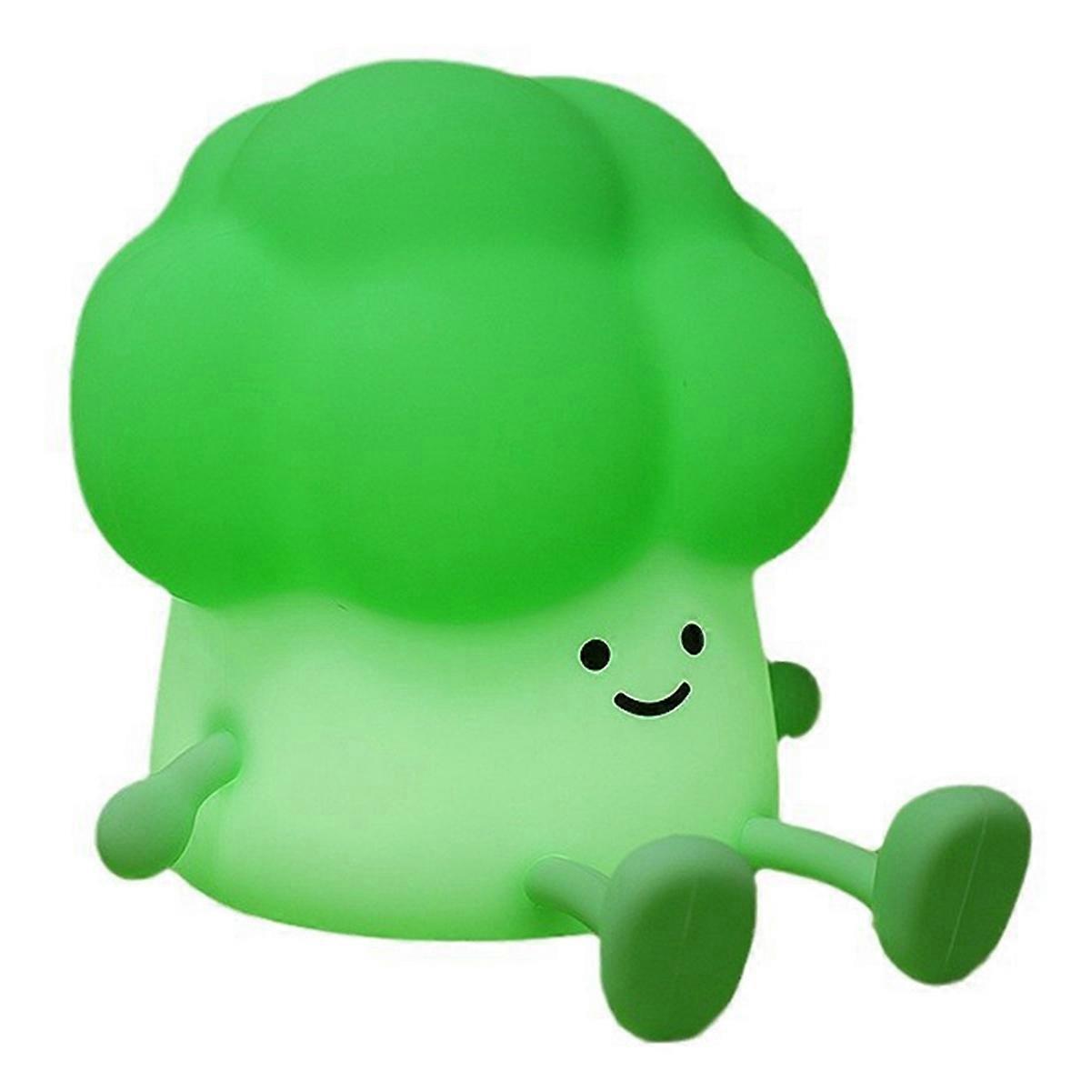 Cute Broccoli Night Light Children LED Sleep Lamp Toddler Decoration Cartoon Baby Bedside Lamp Acco