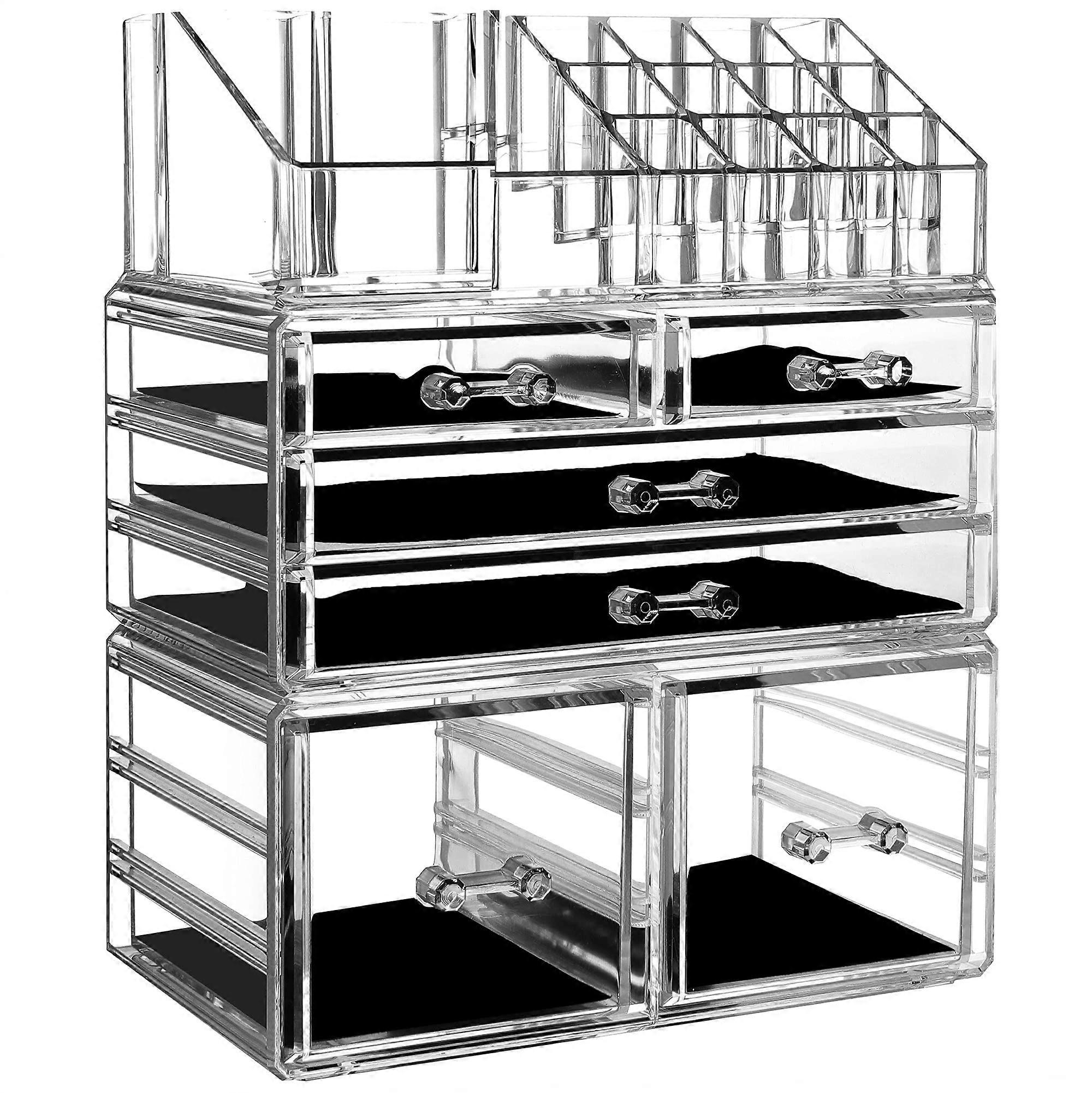 Stackable jewelry holder with 6-drawer for storage organization