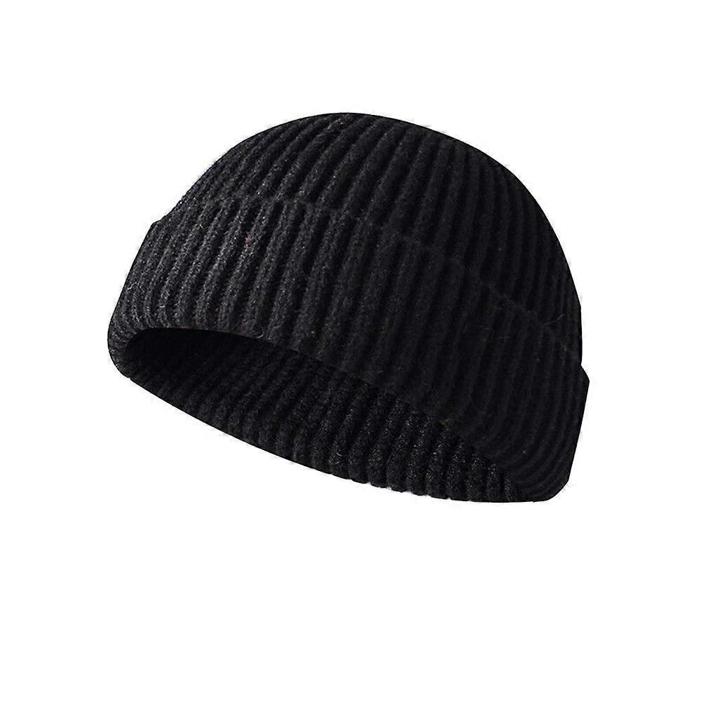 Unisex winter trawler beanie hat, ribbed design