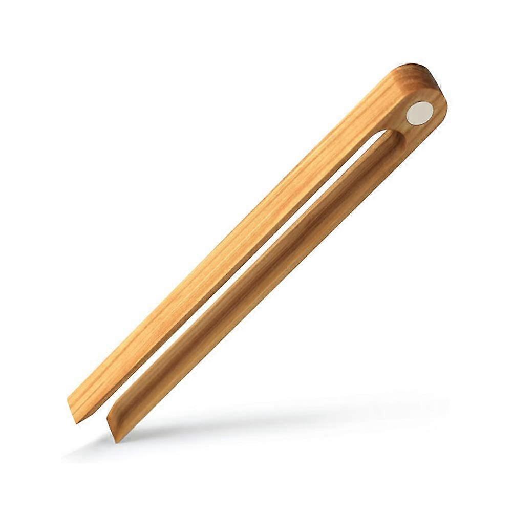 Bamboo Magnetic Reusable Toast Tongs for Toaster Cheese Bacon Bread Fruits Cupcakes