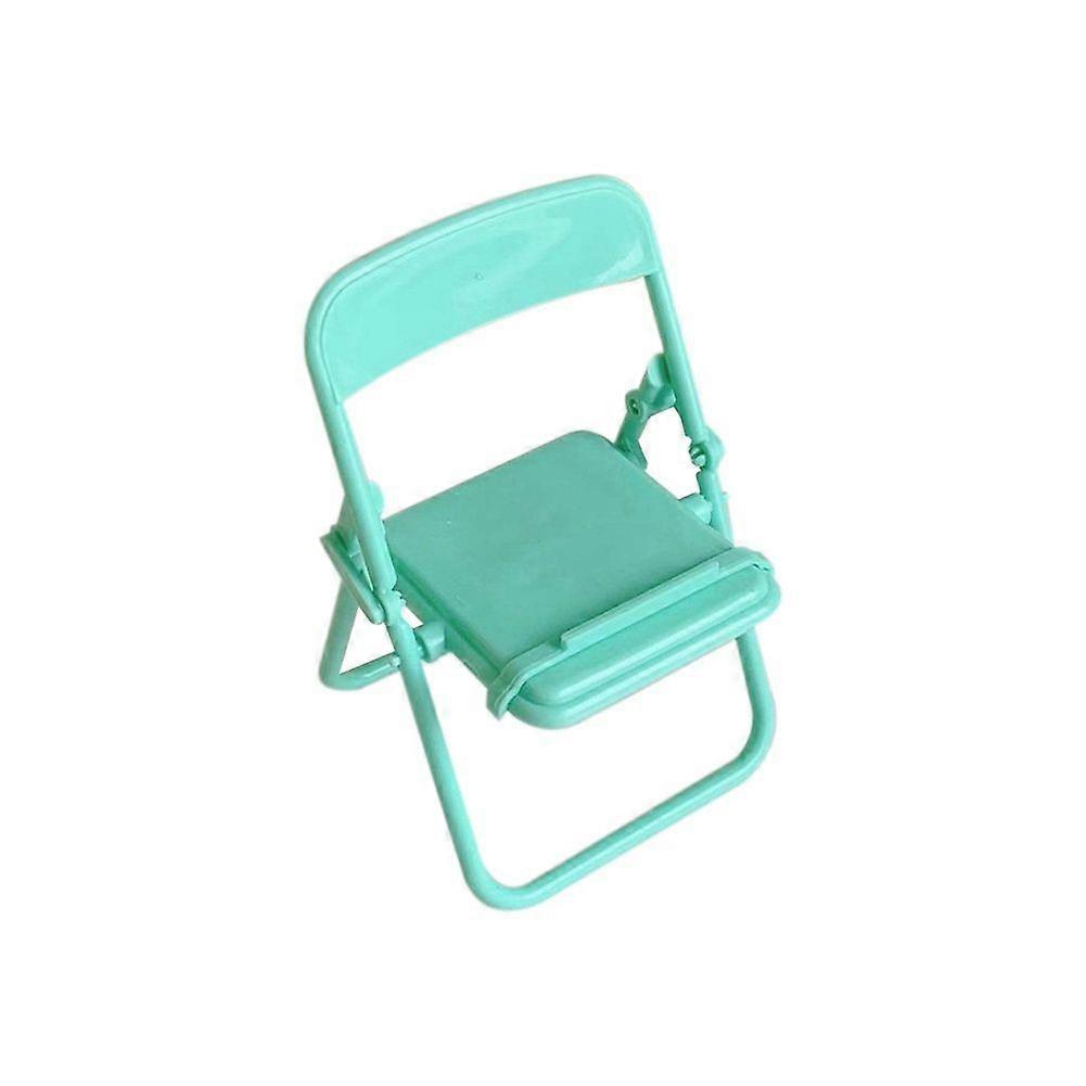 Steve Cute Little Chair Mobile Phone Holder Desk Foldable Phone Stand Cell Phone Stand Holder for Desk Green