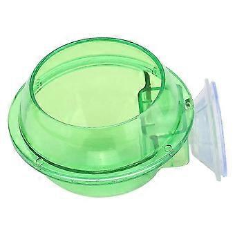 Plastic Durable Transparent Reptiles Suction Cup Feeder Bowl for Lizard Chameleon Gecko