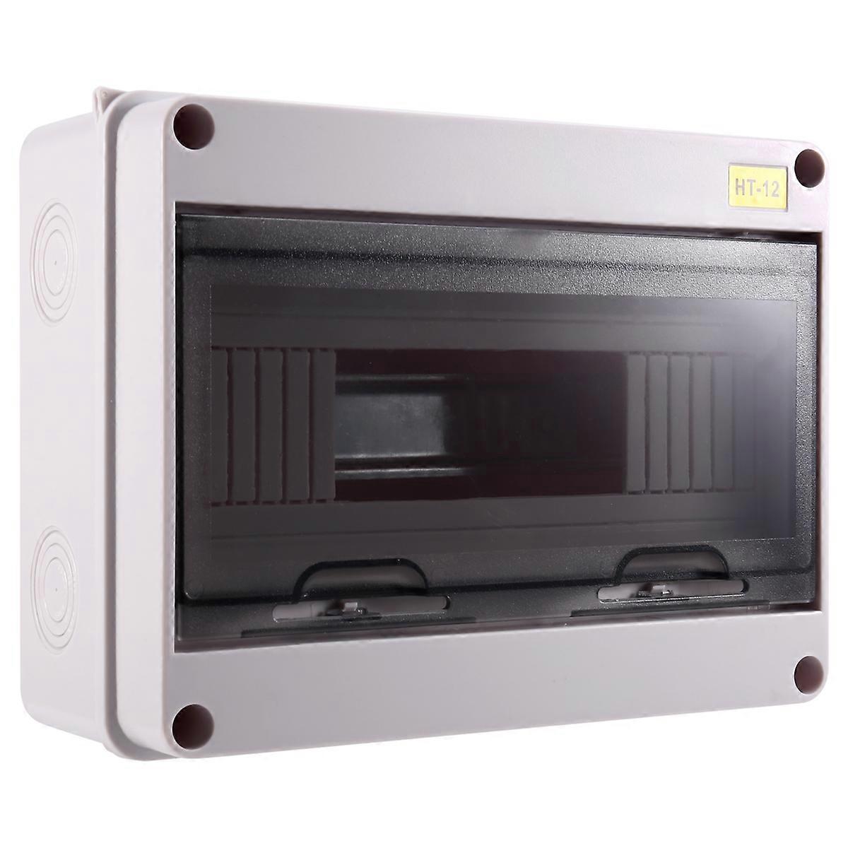 HT-12 Way IP65 Mcb Breaker Box Distribution Protection Box ABS Power Electronic Din Rail Enclosure