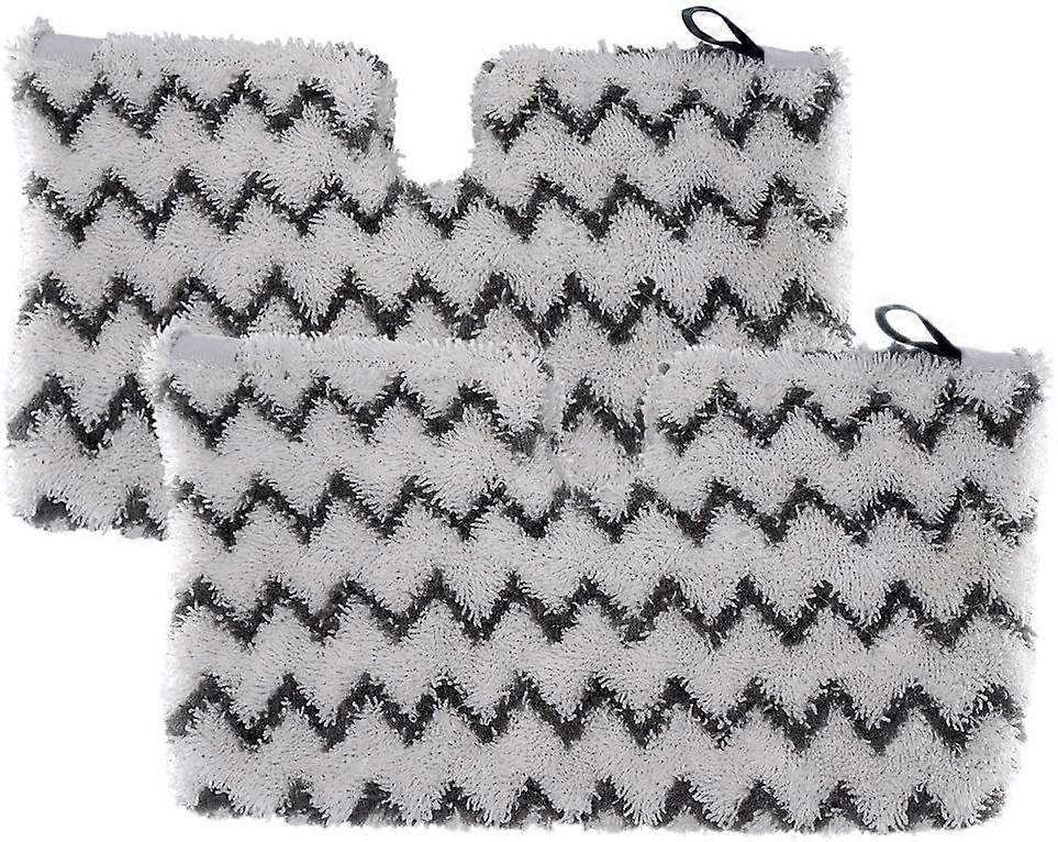 2Pcs Replacement Standard Steam Mop Pads with Scrub Strips Compatible with Shark Steam Pocket S3501 S3601 S3550 S3801 S3901 SE450 S3601d S3901d
