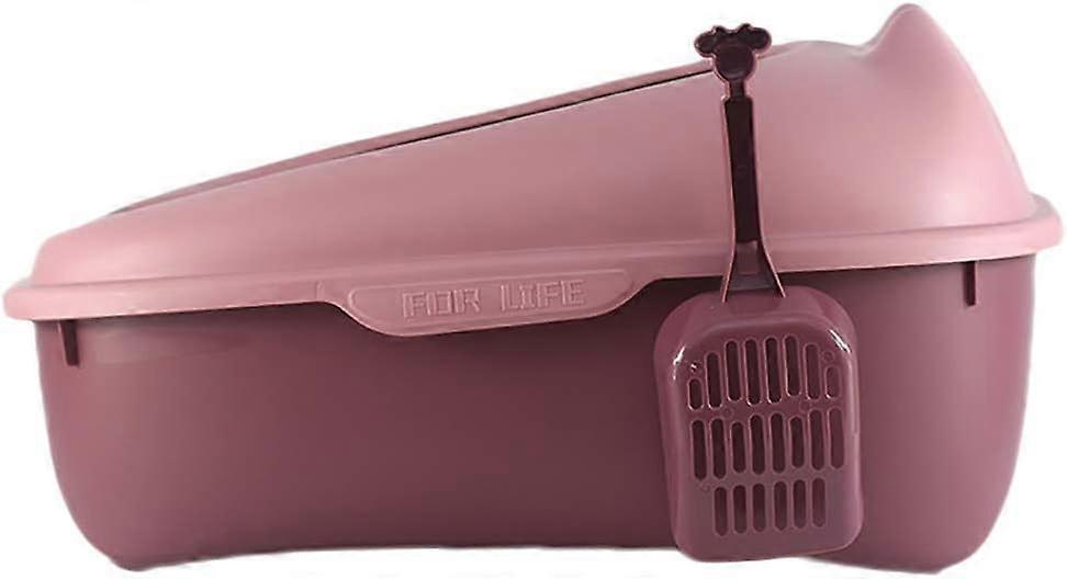 Extra Large Enclosed Cat Toilet, High Quality PP Material, Spacious Design with Removable Flip-up Lid for Easy Cleaning and Quick Access, Perfect for