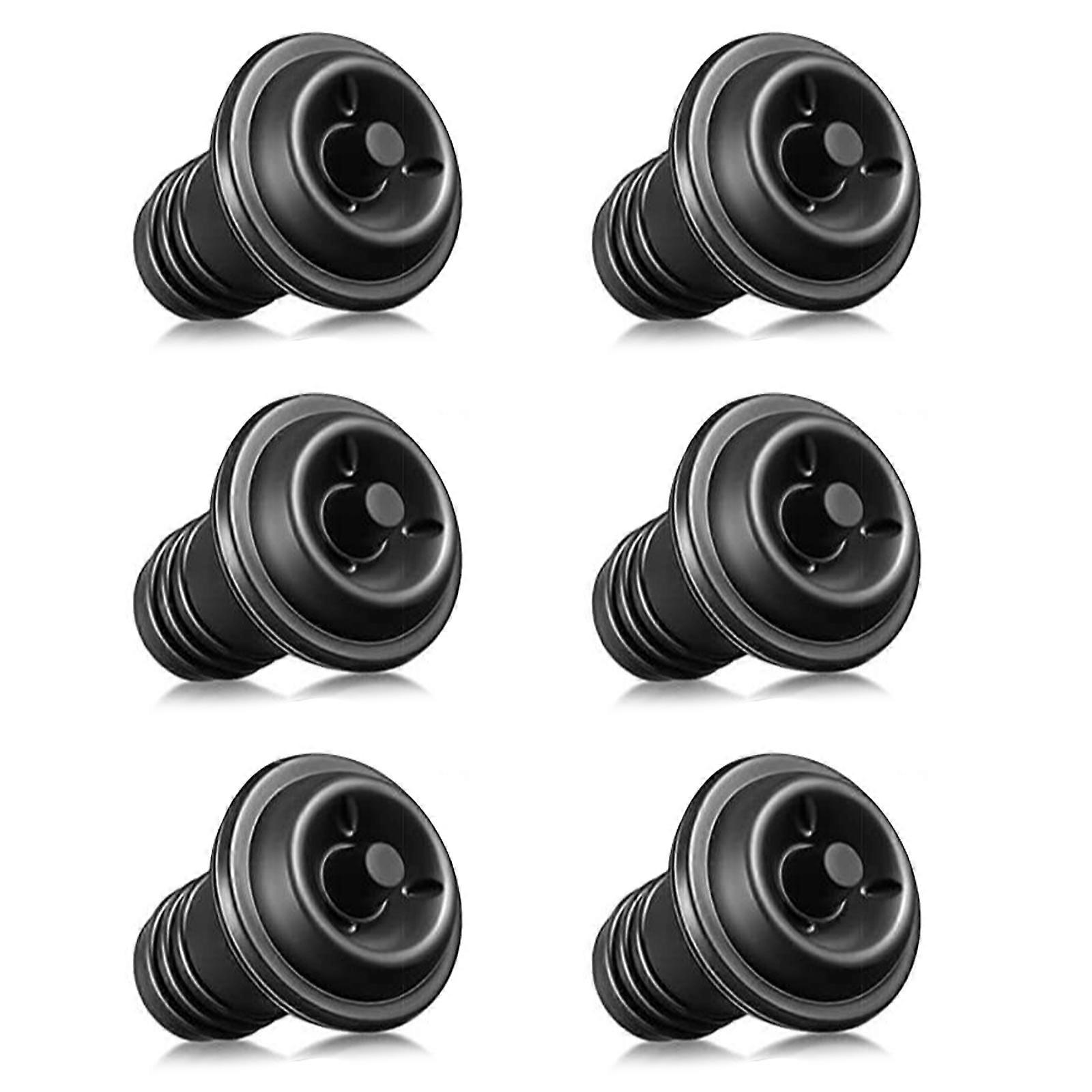6pcs red wine vacuum plugs