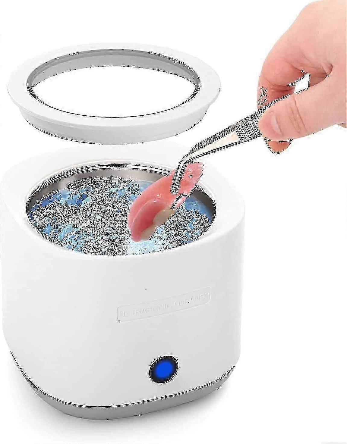 Ultrasonic Denture Cleaner - Effective Cleaning for Retainers, Mouth Guards, Aligners, Whitening Trays