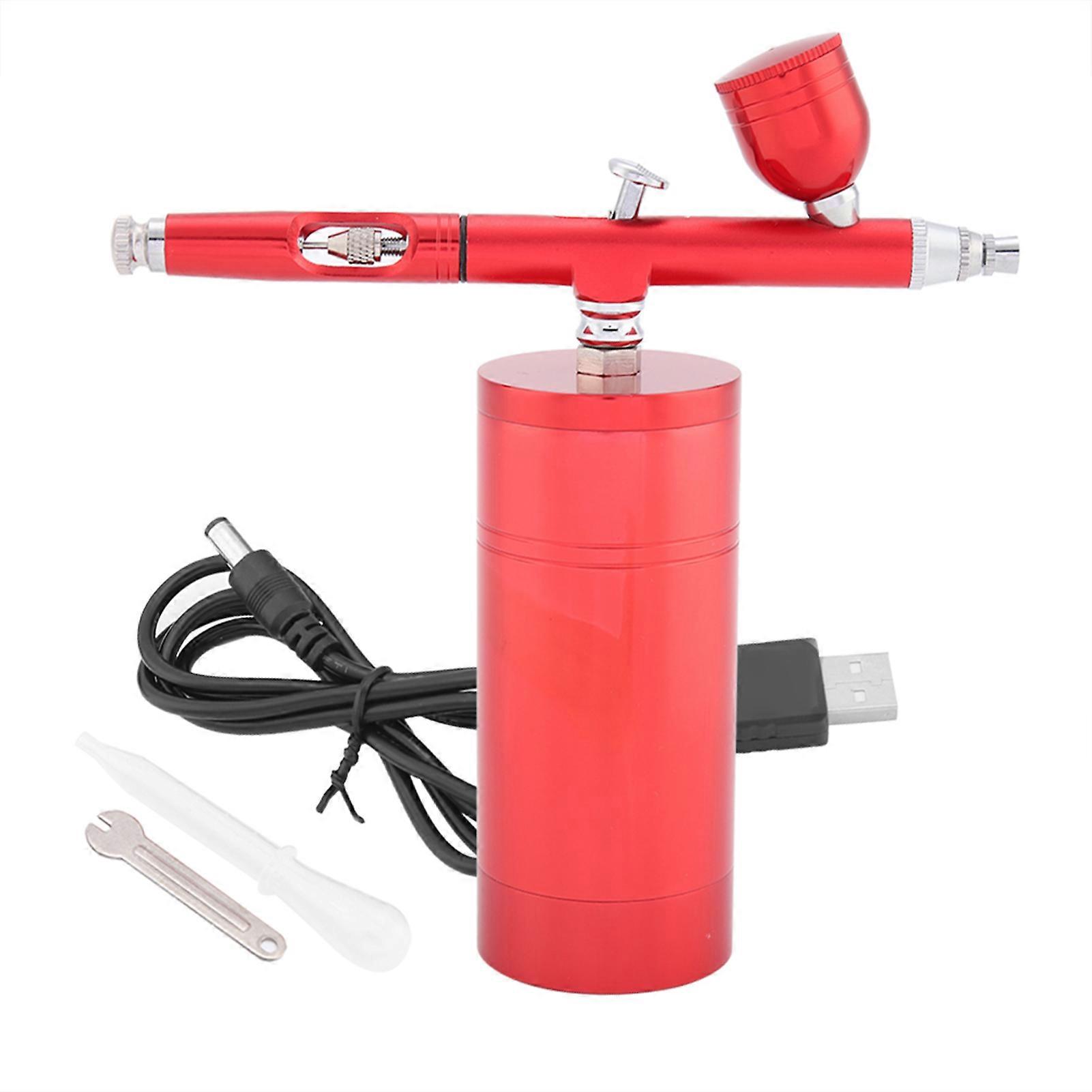 0.3mm Mini Air Compressor Spray Gun Set 7CC Capacity